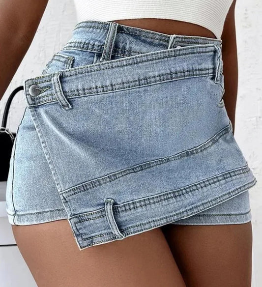 Play With Me Asymmetrical Shorts